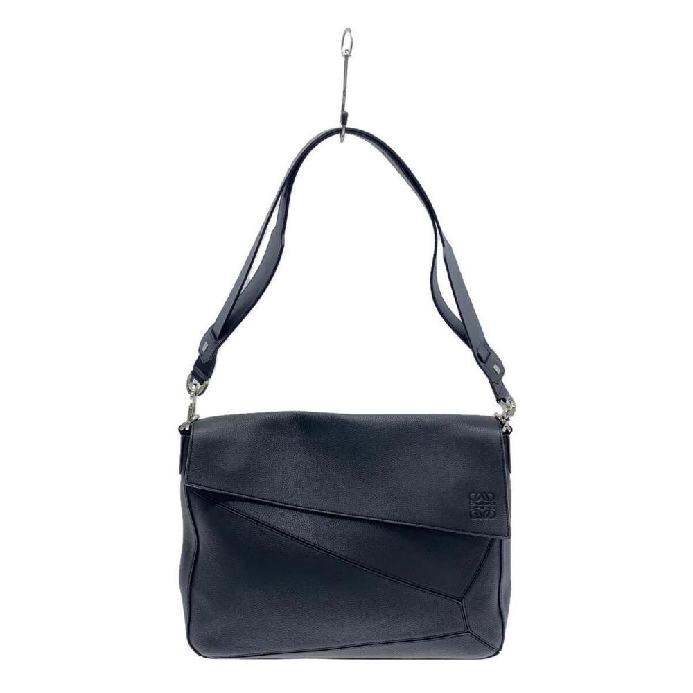LOEWE Shoulder bag Leather Black Plain